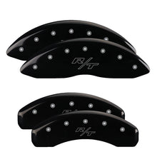 Load image into Gallery viewer, MGP 4 Caliper Covers Engraved Front Corvette C7 Engraved Rear Z51/2015 Black finish silver ch
