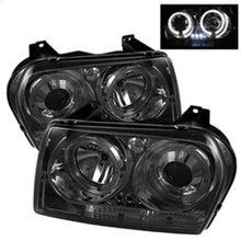 Load image into Gallery viewer, Spyder Chrysler 300 05-08 Projector Headlights LED Halo LED Smke (Not Included) PRO-YD-C305-HL-SM
