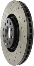 Load image into Gallery viewer, StopTech 05-06 Audi A4 Quattro/ 02-04 A6 Quattro / 99-02 S4 Front Right Slotted &amp; Drilled Rotor
