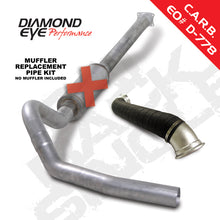 Load image into Gallery viewer, Diamond Eye KIT 4in CB MRP SGL w/ TDP AL 04-05 Chevy/GMC 6.6L Duramax 2500/3500
