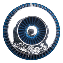 Load image into Gallery viewer, Edelbrock Air Filter Pro-Flo Series Conical 3 7In Tall Blue/Chrome

