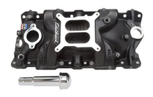Load image into Gallery viewer, Edelbrock Intake Manifold Perf Eps SBC w/ Oil Fill Tube and Breather Black
