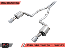 Load image into Gallery viewer, AWE Tuning 2017+ Dodge Charger 5.7L Track Edition Exhaust - Diamond Black Tips
