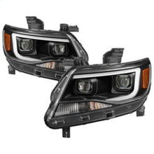 Load image into Gallery viewer, xTune Chevy Colorado 15-17 Halogen Only Projector Headlights - DRL - Black PRO-JH-CCO04-LBDRL-BK
