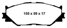 Load image into Gallery viewer, EBC 06-08 Lexus IS250 2.5 Greenstuff Front Brake Pads
