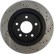 Load image into Gallery viewer, StopTech 06-07 350Z / 05-07 G35 exp Sport/ 06-07 G35X SportStop Slotted &amp; Drilled Front Left Rotor
