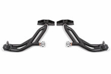 Load image into Gallery viewer, BMR 10-14 Ford Mustang Adj. Lower A-Arms w/ Delrin/Rod End / 19mm Tall Ball Joint - Black Hammertone
