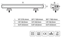 Load image into Gallery viewer, Go Rhino Xplor Flash Series Sgl Multi Function LED Light Bar (Track Mount) 30in. - Blk

