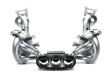Load image into Gallery viewer, Akrapovic 10-15 Ferrari 458 Italia/458 Spyder Slip-On Line (Titanium) w/ Carbon Tips
