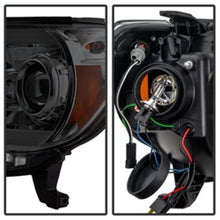 Load image into Gallery viewer, Spyder Toyota Tacoma 12-16 Projector Headlights Light Bar DRL Smoke PRO-YD-TT12-LBDRL-SM
