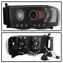 Load image into Gallery viewer, Spyder Dodge Ram 1500 02-05 03-05 Projector Headlights CCFL Halo LED Blk PRO-YD-DR02-CCFL-BK
