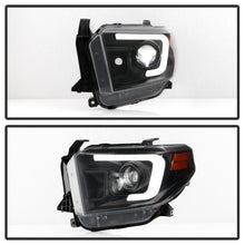 Load image into Gallery viewer, Spyder 14-17 Toyota Tundra(SR/SR5) Light Bar Projector Headlights - LED - Black PRO-YD-TTU14AP-BK
