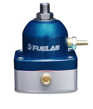 Load image into Gallery viewer, Fuelab 515 EFI Adjustable FPR 25-90 PSI (2) -6AN In (1) -6AN Return - Blue
