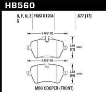 Load image into Gallery viewer, Hawk 05-06 JCW R53 Cooper S &amp; 07+ R56 Cooper S Performance Ceramic Street Front Brake Pads
