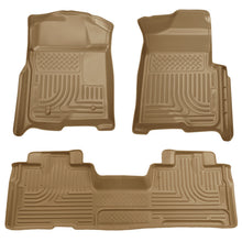 Load image into Gallery viewer, Husky Liners 09-12 Ford F-150 Super Cab WeatherBeater Combo Tan Floor Liners
