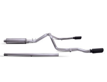 Load image into Gallery viewer, Gibson 19-22 GMC Sierra 1500 5.3L 3/2.5in Cat-Back Dual Split Exhaust System Stainless - Black Elite
