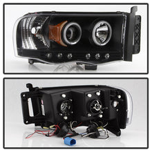 Load image into Gallery viewer, Spyder Dodge Ram 1500 02-05/Ram 2500 03-05 Projector Headlights LED Halo LED Blk PRO-YD-DR02-HL-BK
