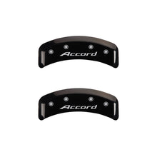 Load image into Gallery viewer, MGP 4 Caliper Covers Engraved Front Accord Engraved Rear Accord Black finish silver ch
