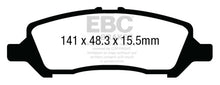 Load image into Gallery viewer, EBC 12+ Dodge Dart 1.4 Turbo Redstuff Rear Brake Pads
