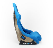 Load image into Gallery viewer, NRG FRP Bucket Seat ULTRA Edition - Large (Blue Alcantara/Gold Glitter Back)
