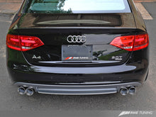 Load image into Gallery viewer, AWE Tuning Audi B8 A4 Touring Edition Exhaust - Quad Tip Polished Silver Tips - Does Not Fit Cabrio
