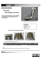 Load image into Gallery viewer, HKS 12-19 Subaru BRZ/Scion FR-S/Toyota 86 Extension Kit w/ Catalytic Converter
