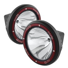 Load image into Gallery viewer, Spyder 7 Inch HID 4x4 fog lights Black/Red Housing w/wiring W/Switch- Chrome FL-CH-JK7004BR-C
