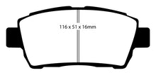 Load image into Gallery viewer, EBC 11-15 Scion IQ 1.3 Redstuff Front Brake Pads
