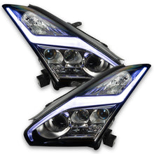 Load image into Gallery viewer, Oracle 15-21 Nissan GT-R RGB+W Lightning Bolt Headlight DRL Upgrade Kit ColorSHIFT w/ BC1 Controller
