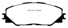 Load image into Gallery viewer, EBC 09-10 Pontiac Vibe 2.4 2WD Yellowstuff Front Brake Pads
