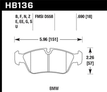 Load image into Gallery viewer, Hawk 92-98 BMW 318i 1.8L Sedan Front ER-1 Brake Pads
