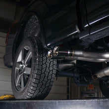Load image into Gallery viewer, Stainless Works 2015-18 F-150 Exhaust X-Pipe Resonator Muffler Exits In Front Of Passenger Rear Tire
