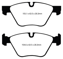 Load image into Gallery viewer, EBC 11+ BMW 528 2.0 Turbo (F10) Greenstuff Front Brake Pads
