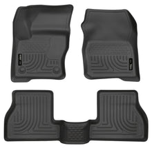 Load image into Gallery viewer, Husky Liners 2012 Ford Focus (4DR/5DR) WeatherBeater Combo Black Floor Liners
