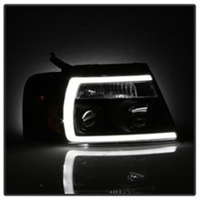 Load image into Gallery viewer, Spyder 04-08 Ford F-150 Projector Headlights - Light Bar DRL - Black PRO-YD-FF15004V2-LB-BK
