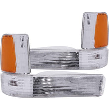 Load image into Gallery viewer, ANZO 1991-1996 Dodge Dakota Euro Parking Lights Chrome w/ Amber Reflector
