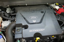 Load image into Gallery viewer, J&amp;L 17-19 Ford Fusion Sport 2.7L Passenger Side Oil Separator 3.0 - Black Anodized
