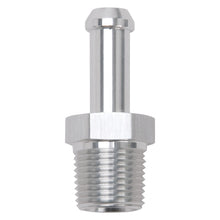 Load image into Gallery viewer, Edelbrock Hose End Straight 3/8In NPT to 3/8In Barb Clear Anodize
