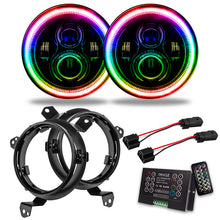 Load image into Gallery viewer, Oracle Jeep Wrangler JL/Gladiator JT 7in. High Powered LED Headlights (Pair) - ColorSHIFT 2
