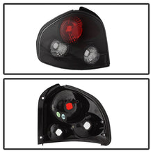 Load image into Gallery viewer, Spyder Hyundai Santa Fe 01-06 (01-04 Model use 3 Bulbs only)Euro Tail Lights Blk ALT-YD-HYSF01-BK
