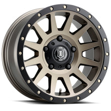 Load image into Gallery viewer, ICON Compression 17x8.5 5x150 25mm Offset 5.75in BS 110.1mm Bore Bronze Wheel
