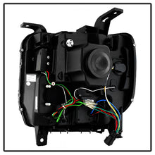 Load image into Gallery viewer, Spyder GMC Sierra 14-16 Projector Headlights Light Bar DRL Blk PRO-YD-GS14V2-LBDRL-BK
