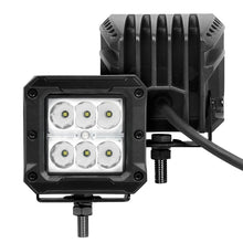 Load image into Gallery viewer, Go Rhino Xplor Bright Series Cube LED Spot Light Kit (Surface/Threaded Stud Mount) 3x3 - Blk (Pair)
