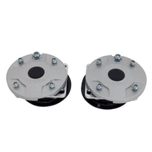 Load image into Gallery viewer, BBK 05-14 Mustang Caster Camber Plate Kit - Silver Anodized Finish
