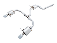 Load image into Gallery viewer, AWE Tuning 18-21 Volkswagen Jetta GLI Mk7 Touring Exhaust - Chrome Silver Tips (Fits High-Flow DP)

