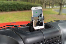 Load image into Gallery viewer, Rugged Ridge Dash Multi-Mount Charging Phone Kit 11-18 JK
