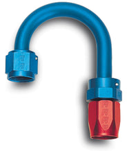 Load image into Gallery viewer, Russell Performance -8 AN Red/Blue 180 Degree Full Flow Swivel Hose End (With 1-1/4in Radius)
