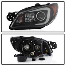 Load image into Gallery viewer, Spyder Subaru WRX 06-07 Projector Headlights - HID Model Only - Black PRO-YD-SWRX06-HID-LBDRL-BK
