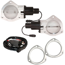 Load image into Gallery viewer, QTP 4in Bolt-On QTEC Dual Electric Cutout Valves w/Flanges - Pair
