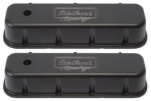 Load image into Gallery viewer, Edelbrock Valve Cover Victor Series Chevrolet 1965 and Later 396-502 V8 Tall Black

